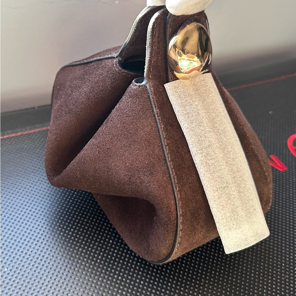 Madewell Dark Brown Wristlet with Gold Clasp - Picture 4 of 4